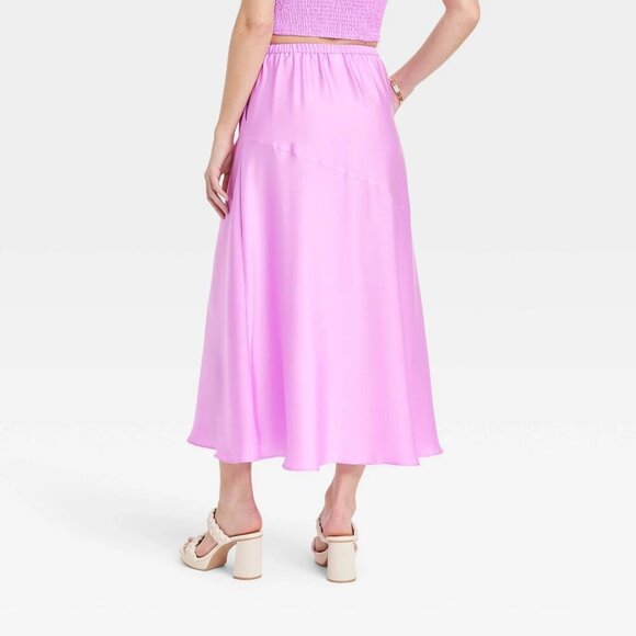 XL - Womens Maxi A-Line Slip Skirt - A New Day - Violet - Picture 4 of 6